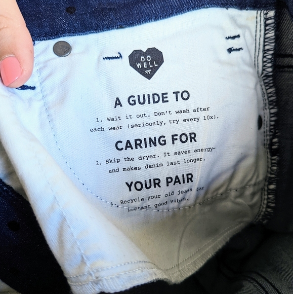 MADEWELL 9" High-Rise Skinny Jeans Flocked Dots Edition Size 29 - Picture 15 of 16